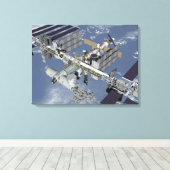 Computergegenereerd uitzicht 7 canvas afdruk (Insitu (Houten vloer))