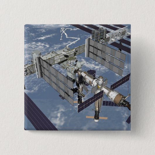 Computergegenereerd uitzicht 7 vierkante button 5,1 cm (Voorkant)