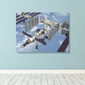 Computergegenereerd uitzicht 8 canvas afdruk (Insitu (Houten vloer))