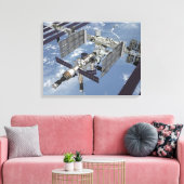 Computergegenereerd uitzicht 8 canvas afdruk (Insitu (Woonkamer))