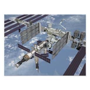 Computergegenereerd uitzicht 8 foto afdruk