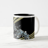 Computergegenereerd uitzicht 8 tweekleurige koffiemok (Voorkant rechts)