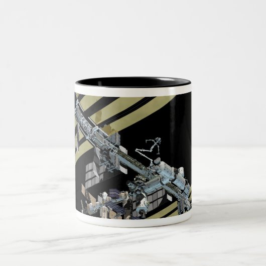 Computergegenereerd uitzicht 8 tweekleurige koffiemok (Center)