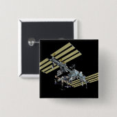 Computergegenereerd uitzicht 8 vierkante button 5,1 cm (Voorkant /achterkant)