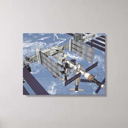 Computergegenereerd uitzicht 9 canvas afdruk (Voorkant)