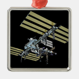 Computergegenereerd uitzicht 9 metalen ornament