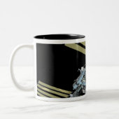 Computergegenereerd uitzicht 9 tweekleurige koffiemok (Links)