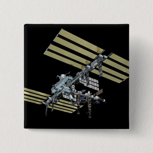 Computergegenereerd uitzicht 9 vierkante button 5,1 cm (Voorkant)