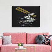 Computergegenereerd uitzicht canvas afdruk (Insitu (Woonkamer))