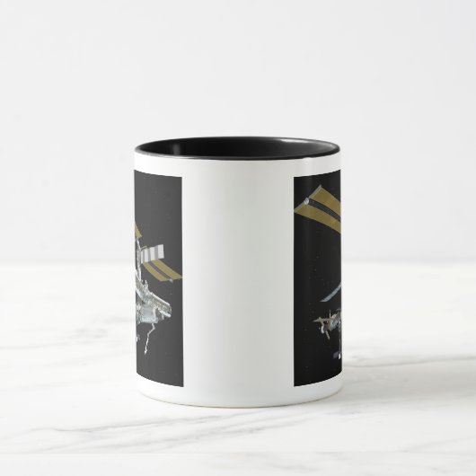 Computergegenereerd uitzicht mok (Midden)