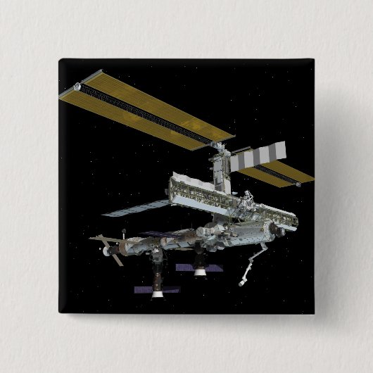 Computergegenereerd uitzicht vierkante button 5,1 cm (Voorkant)