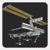 Computergegenereerd uitzicht vierkante sticker (Voorkant)