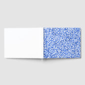 Computergegenereerde Blauwe Bloemblaadjes Gastenboek (Volledig)