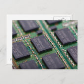 Computergeheugenchips Briefkaart (Voorkant / Achterkant)