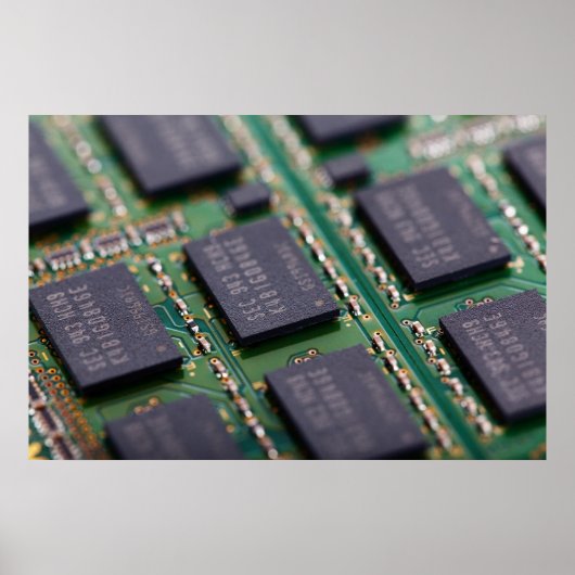 Computergeheugenchips Poster (Voorkant)