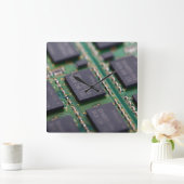 Computergeheugenchips Vierkante Klok (Huis)