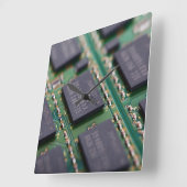 Computergeheugenchips Vierkante Klok (Hoek)