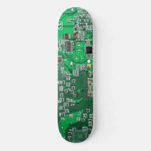 Computergek printplaat groen skateboard (Voorkant)