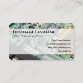 Computerhardware-expert printplaatopslag visitekaartje (Achterkant)