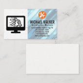 Computerhardware | Technische ondersteuning | Hand Visitekaartje (Voorkant / Achterkant)