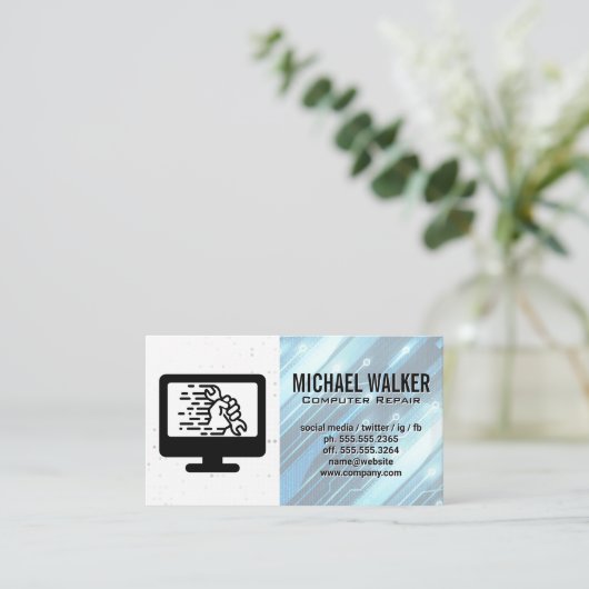 Computerhardware | Technische ondersteuning Visitekaartje (Staand voorkant)