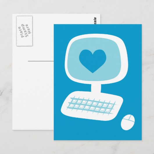 Computerhart Briefkaart (Voorkant / Achterkant)