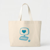 Computerhart Grote Tote Bag (Voorkant)