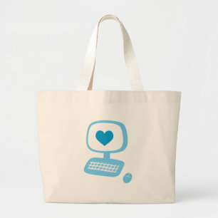 Computerhart Grote Tote Bag