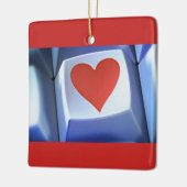 COMPUTERHART VOOR DE COMPUTERPERSOON SIERADEN KERAMISCH ORNAMENT (Links)