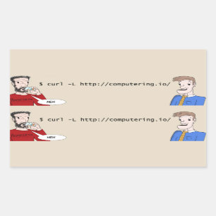 Computering.io Logo-Stickers Rechthoekige Sticker