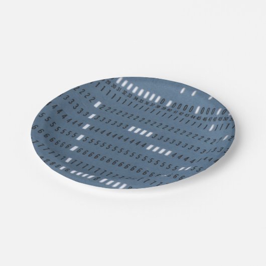  computerkaart papieren bordje (Gekanteld)