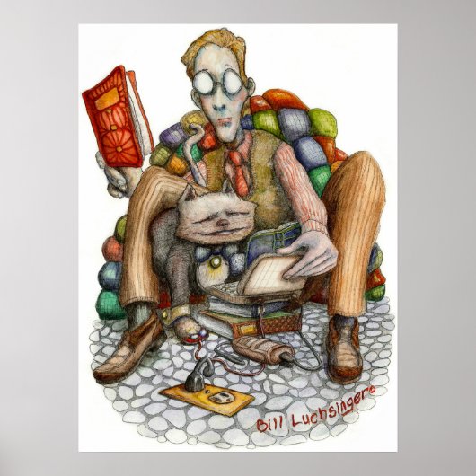 Computerkat - Poster (Voorkant)