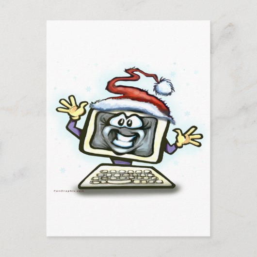 Computerkerst Feestdagenkaart (Voorkant)