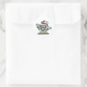 Computerkerst Ronde Sticker (Tas)