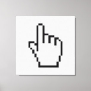 COMPUTERKIJKER/MOUSCURSOR CANVAS AFDRUK