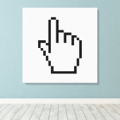 COMPUTERKIJKER/MOUSCURSOR CANVAS AFDRUK (Insitu (Houten vloer))