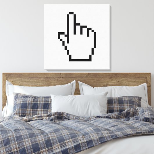 COMPUTERKIJKER/MOUSCURSOR CANVAS AFDRUK (Insitu (Slaapkamer))