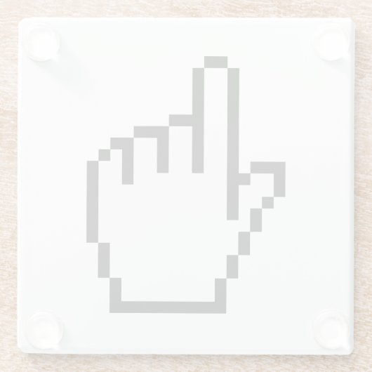 COMPUTERKIJKER/MOUSCURSOR GLAZEN ONDERZETTER (Achterkant)