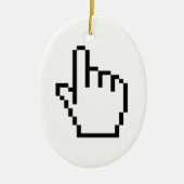 COMPUTERKIJKER/MOUSCURSOR KERAMISCH ORNAMENT (Voorkant)