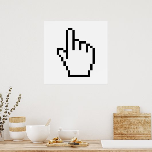 COMPUTERKIJKER/MOUSCURSOR POSTER (Keuken)