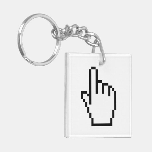 COMPUTERKIJKER/MOUSCURSOR SLEUTELHANGER (Voorkant Links)