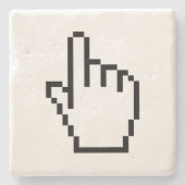 COMPUTERKIJKER/MOUSCURSOR STENEN ONDERZETTER (Voorkant)