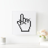 COMPUTERKIJKER/MOUSCURSOR VIERKANTE KLOK (Huis)