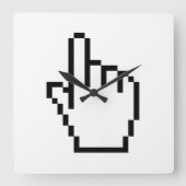 COMPUTERKIJKER/MOUSCURSOR VIERKANTE KLOK (Voorkant)