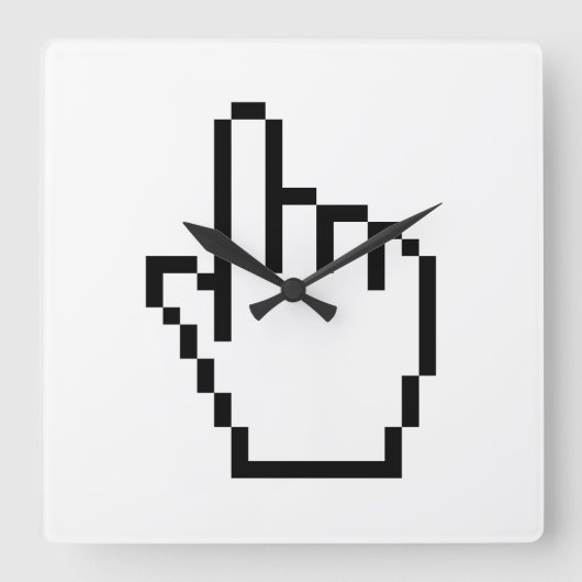 COMPUTERKIJKER/MOUSCURSOR VIERKANTE KLOK (Voorkant)