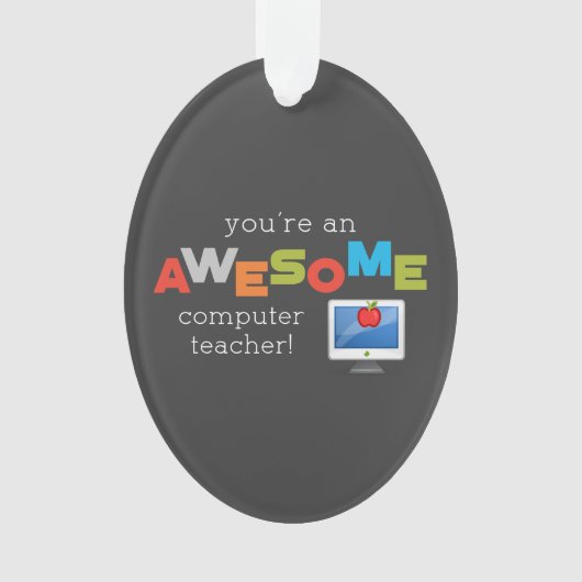 Computerleraar appreciatiedag, Geweldige Ornament (voorkant)