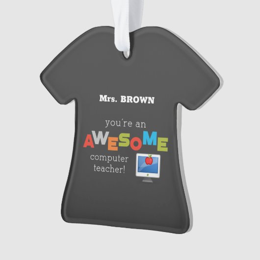 Computerleraar appreciatiedag, Geweldige Ornament (voorkant)