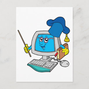Computerleraar Briefkaart