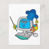 Computerleraar Briefkaart (Voorkant)