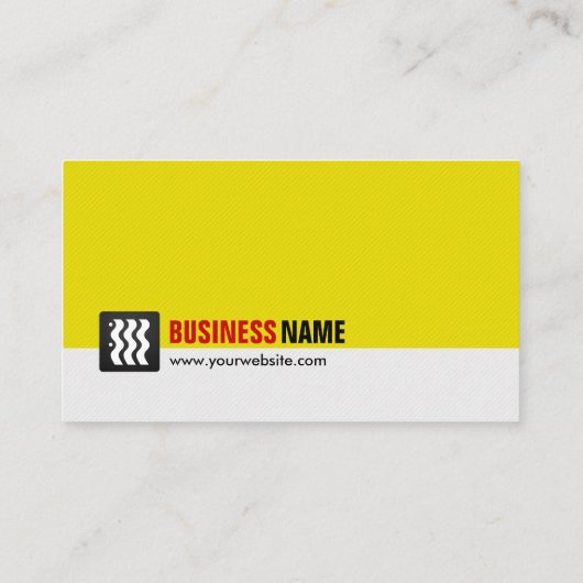 Computerleraar - Urban Yellow White Visitekaartje (Achterkant)